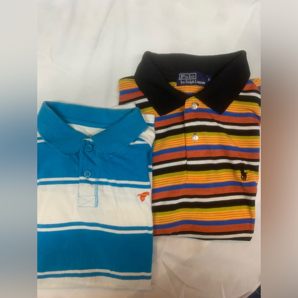 Ralph Lauren Multicolor Striped Polo Bundle x2
